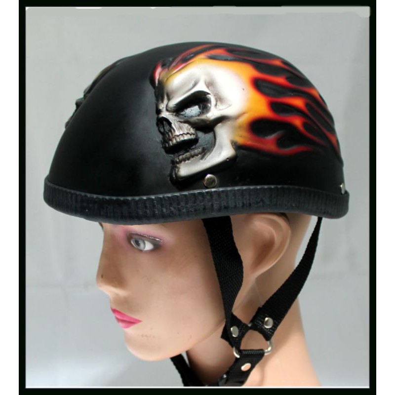 Helm Sepeda / Motor Helm Tengkorak Airbrush Batok 3D