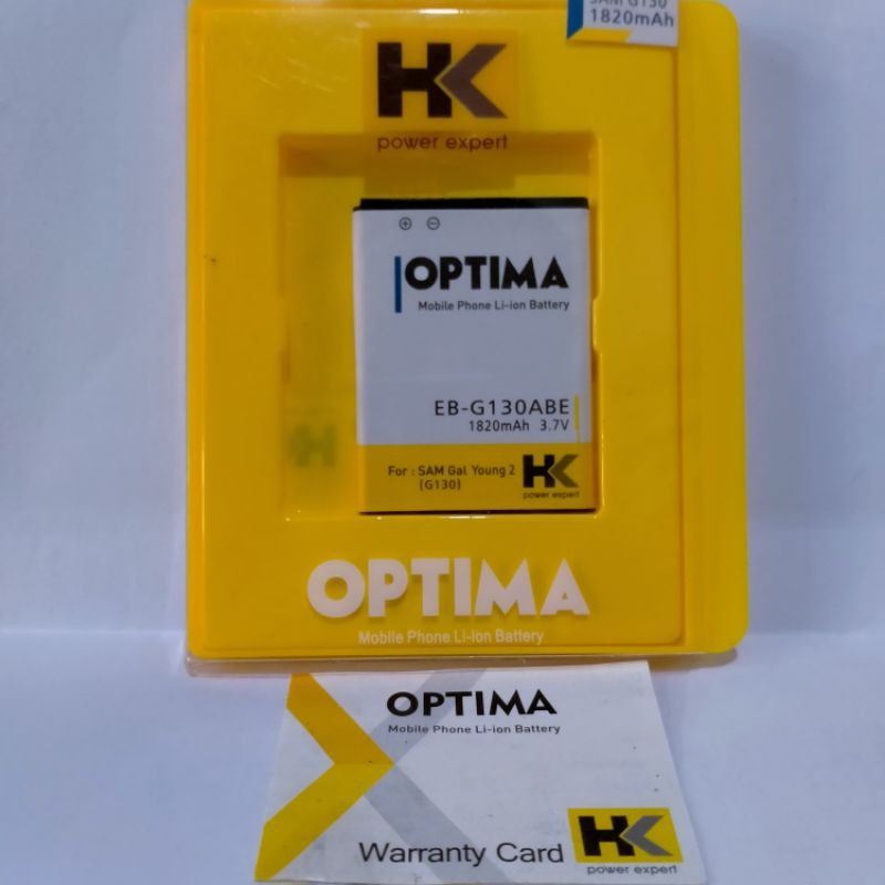 Baterai Batre Battery Double power HK optima Samsung galaxy Young 2/ G130 / EB-G130ABE