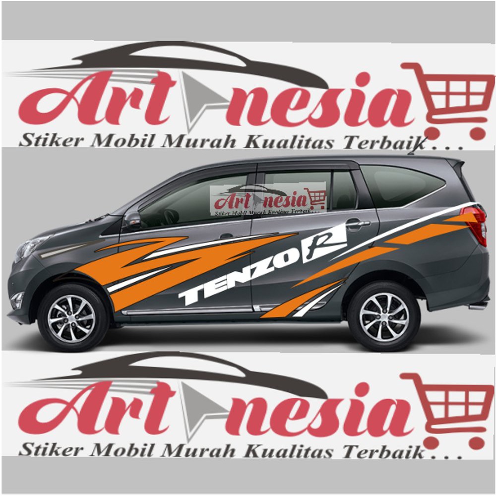 Stiker Mobil Calya Sigra Grey Dan Black Terlaris Shopee Indonesia