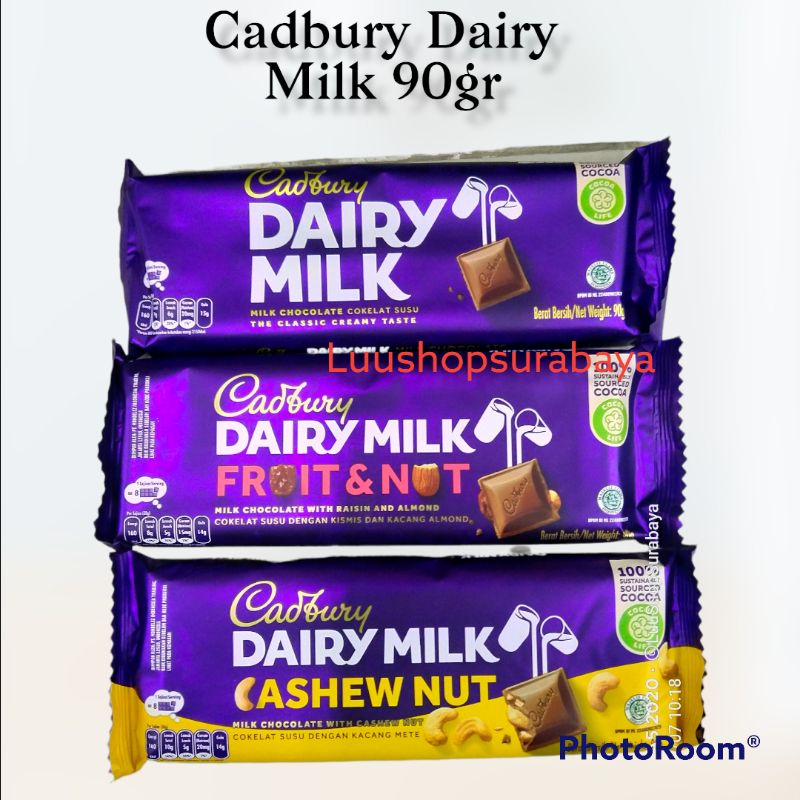 

Cadbury Dairy Milk Chocolate 90gr Coklat Cadburry