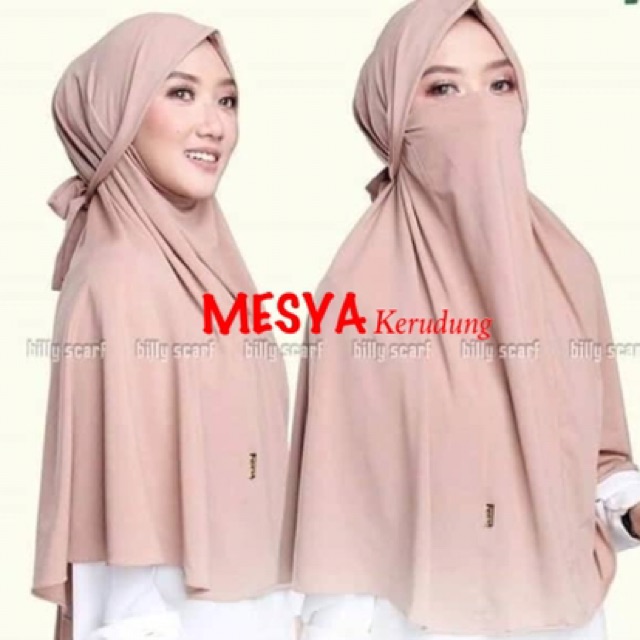 MESYA | Khimar AISYAH STANDAR TALI (masker/cadar)