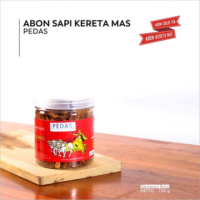 

Abon Sapi Kereta Mas PEDAS 150gr