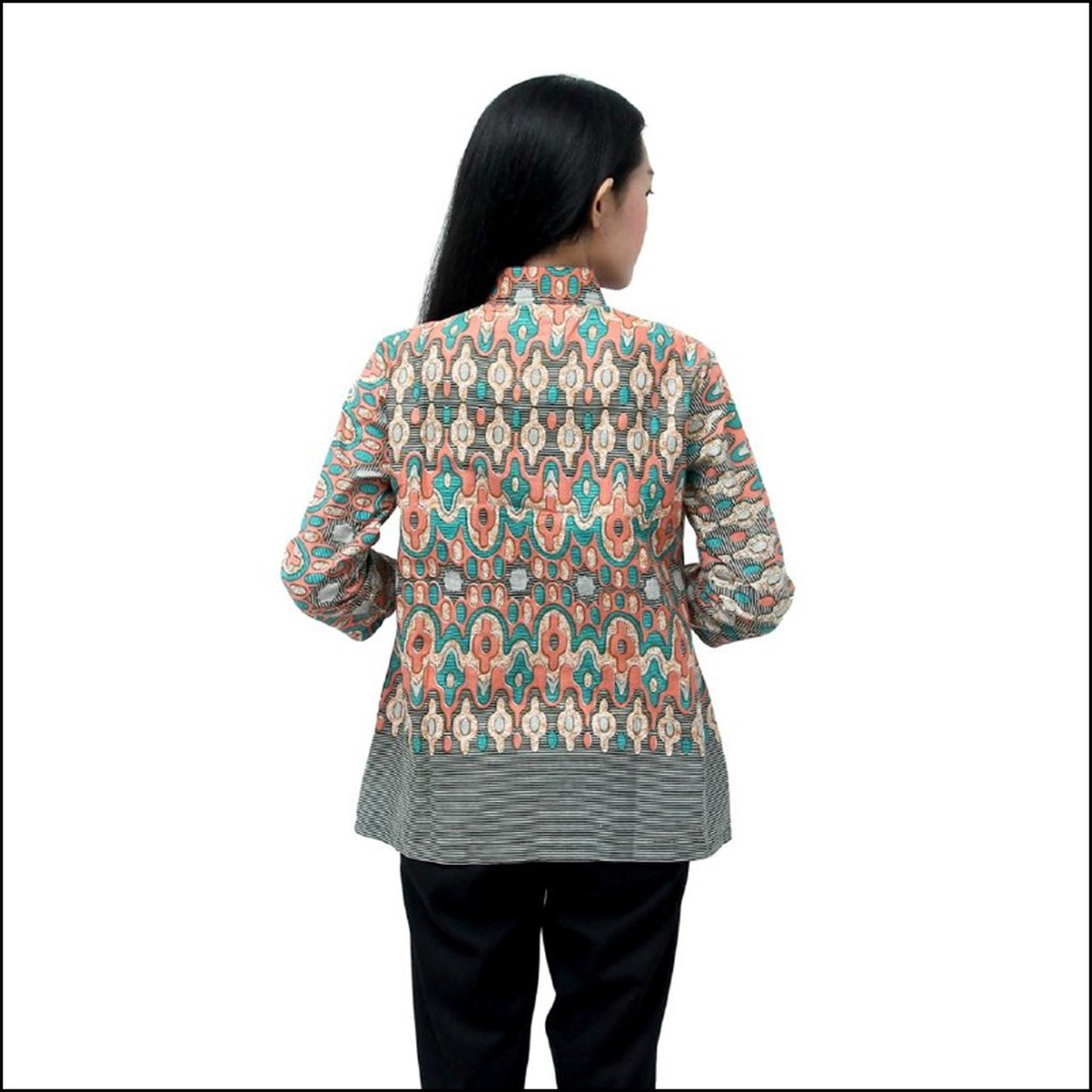 Atasan Batik Wanita - Blouse Batik Wanita - Seragam Batik Wanita S-M-L-XL-XXL-3L-4L-5L Batik Modern-5