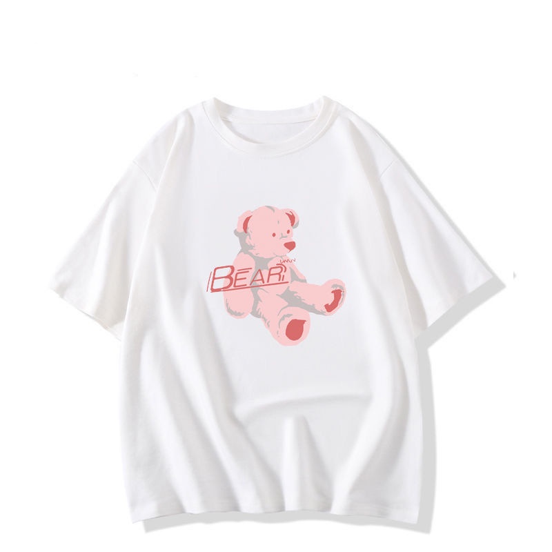 #Sisjuly# Katun Lengan PendekTWanita Longgar T-shirt2022Musim Panas Baru Tipis Jepang Manis Niche Top Wanita P