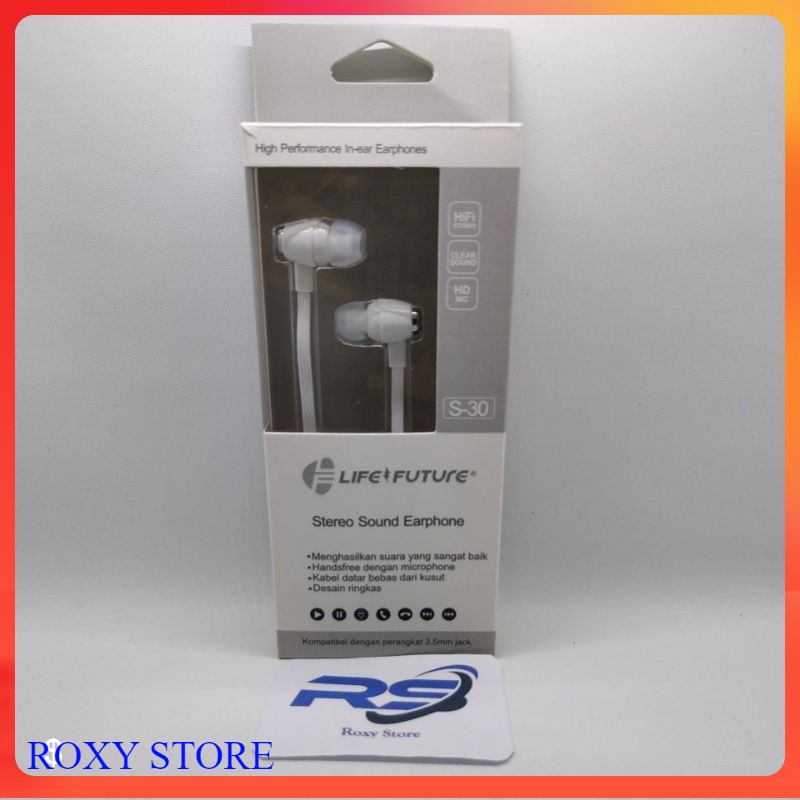 Headset Hansfree Earfone Life Future Super Bass S-30 Stereo