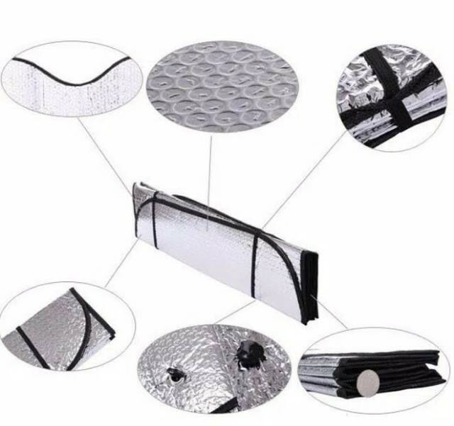 Sun shield / Pelindung anti panas Dasbooard mobil (130x60)