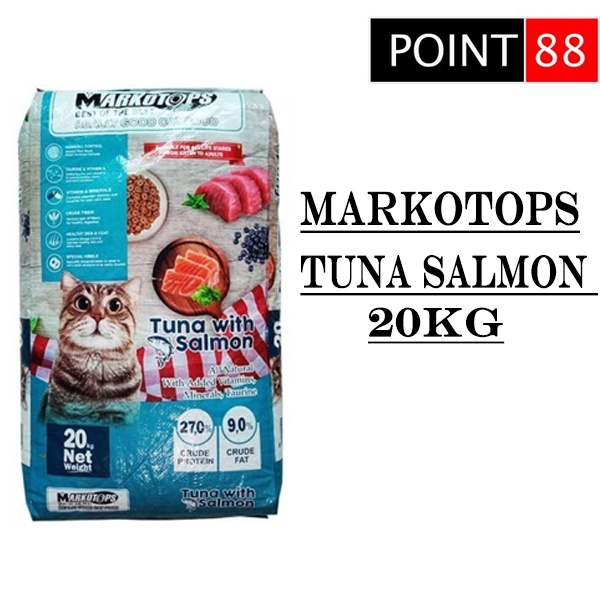 Markotops Tuna &amp; Salmon 20kg (Grab/Gosend)