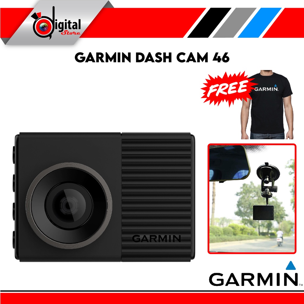 Garmin Dash Cam 46 1080p DashCam with 140-degree Field of View