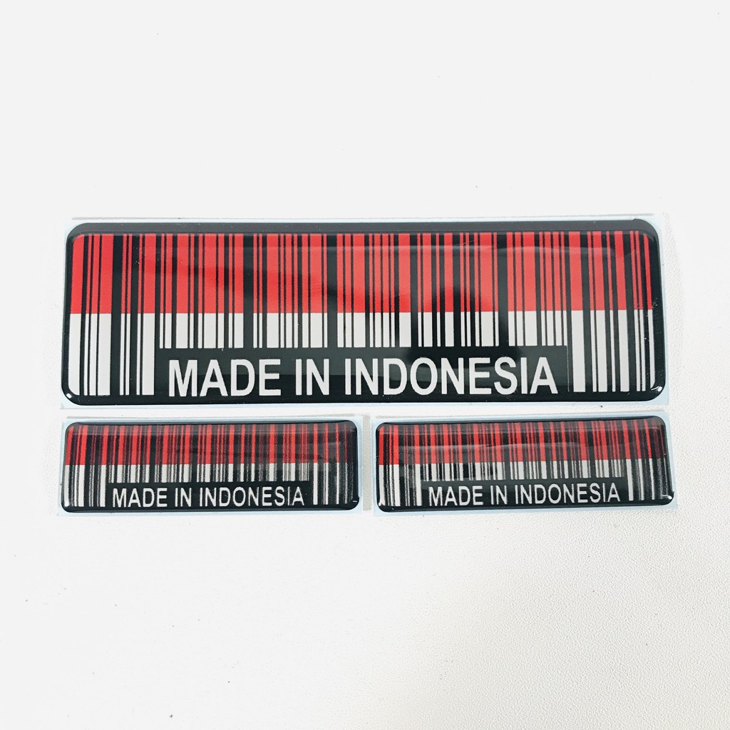 

STIKER MADE IN INDONESIA 3D TIMBUL LENTUR