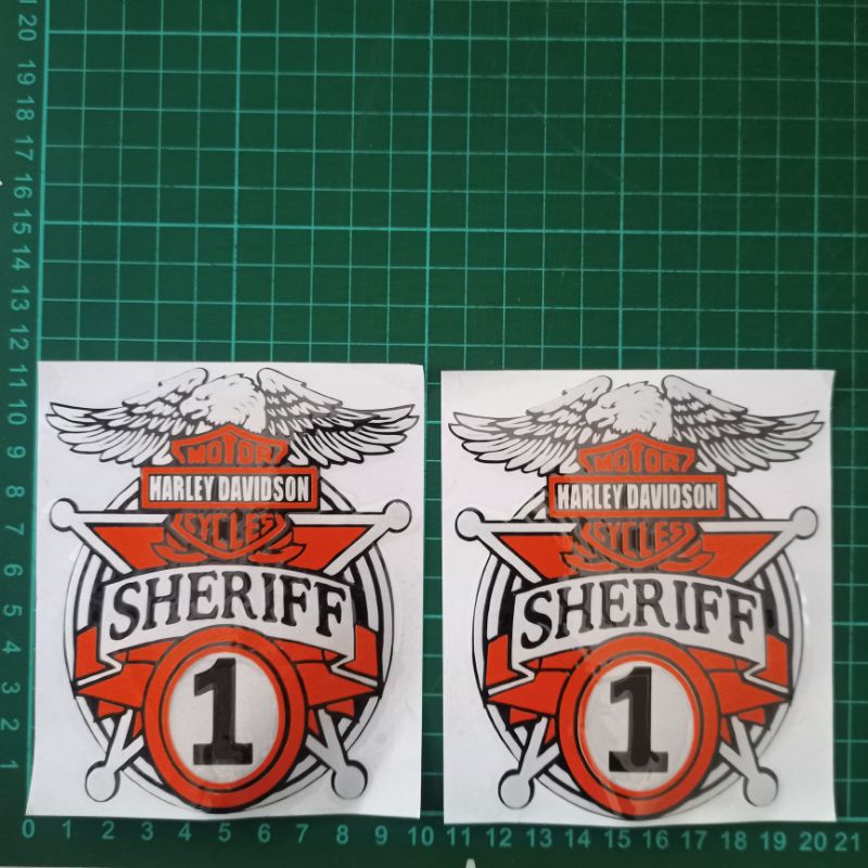 Sticker Cutting Sheriff Harley Davidson