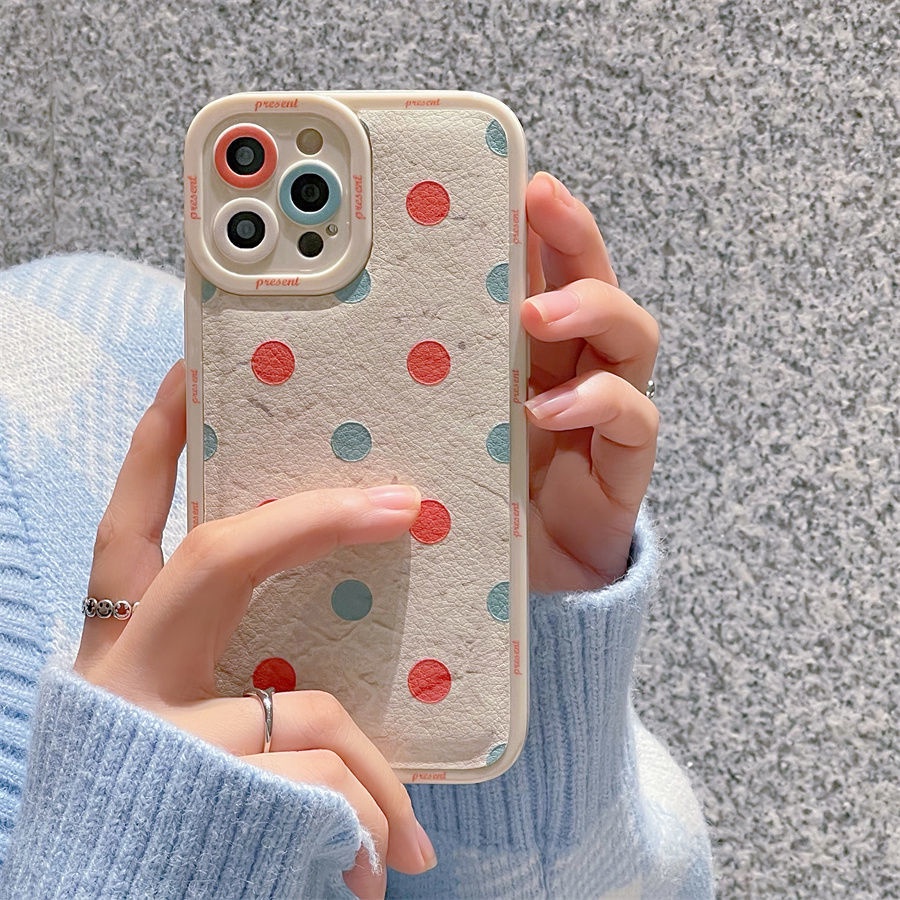 Gelombang Dot Pola Ponsel Case untuk iPhone 7 8 Plus 12 13 11 Pro Max X Xs Max Xr Silikon Lembut Pelindung Case Tpbd