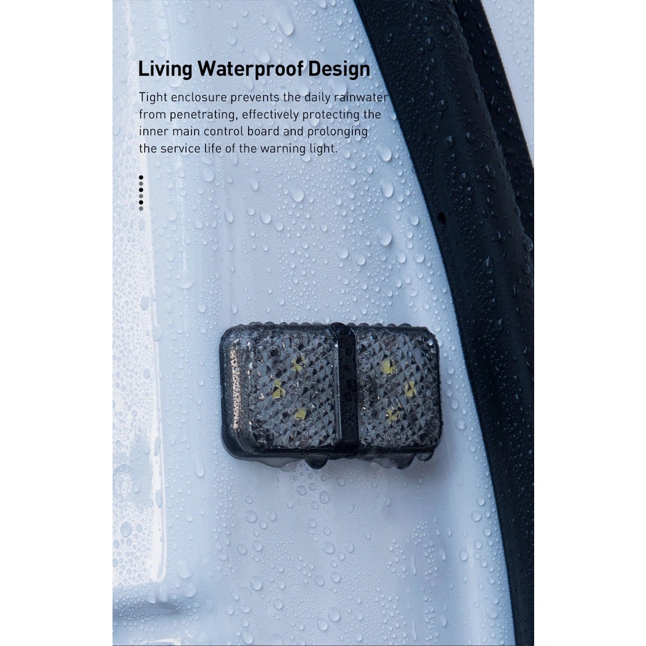 Lampu Waterproof LED Penanda untuk Pintu Mobil Terbuka 2 Pcs per Pack CRFZD