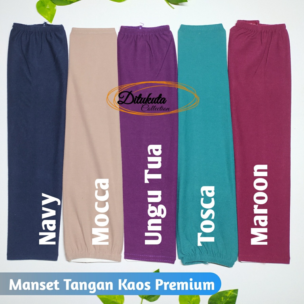 Manset Tangan Basic / Manset Polos Kaos Pe