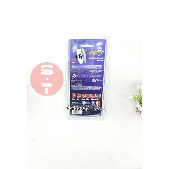 Hidayat - Gembok Motor Cakram Disc Brake Sepeda Motor Nmax Xmax American Secure