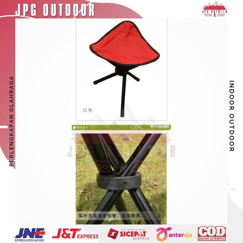 Kursi Lipat Mancing Camping Outdoor Portabel Folding Chair