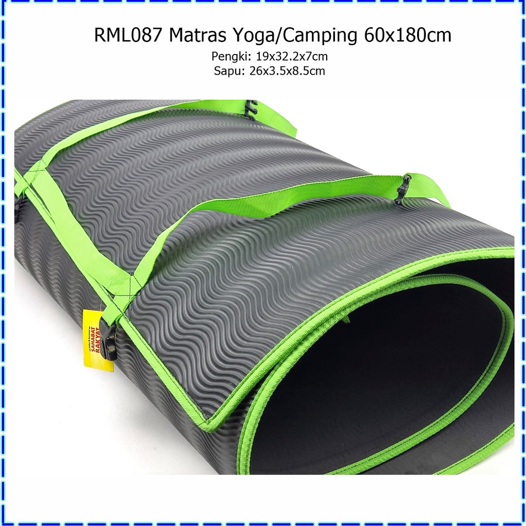 RML087 Matras Yoga/Yoga Mat/Matras Camping 60x180cm