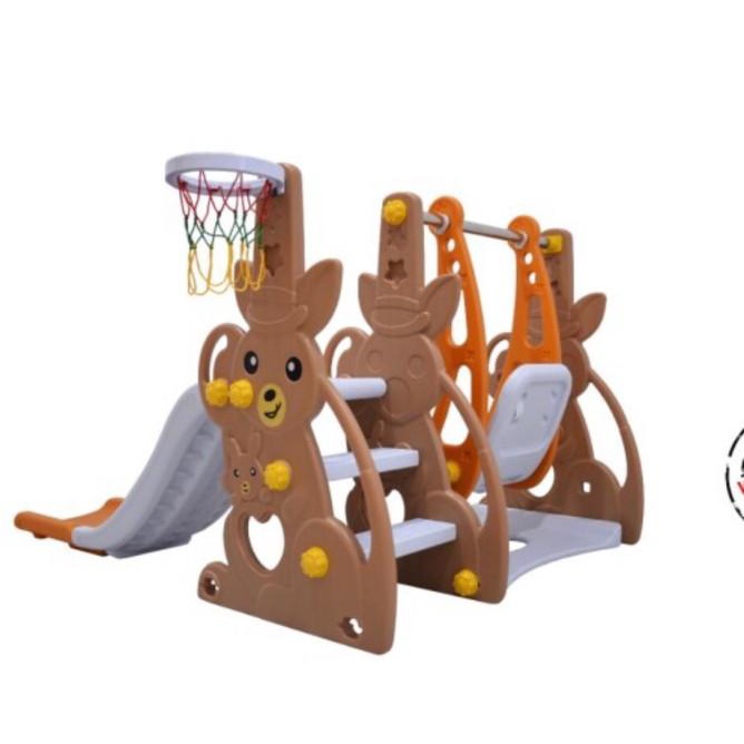 Kids Slide With Swing Tobebe Ayunan Prosotan Perosotan Anak Playhouse