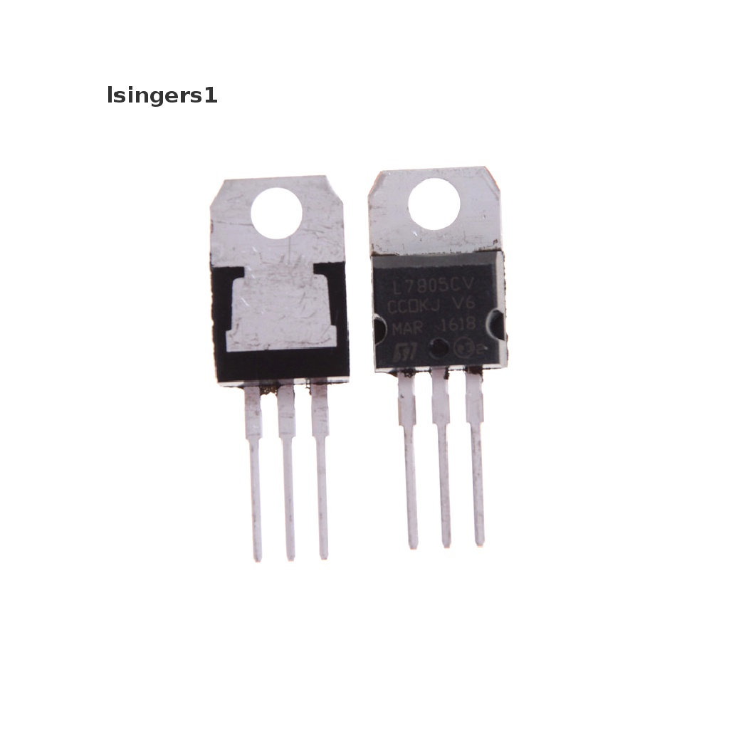 (lsingers1) 10pcs IC L7805CV L7805 TO-220 5V Regulator Voltase