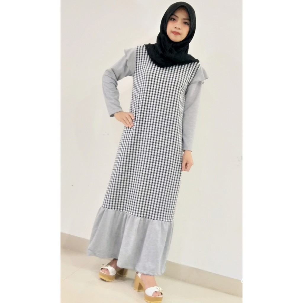 GAMIS RUFFLE KOTAK CARLINA FASHION
