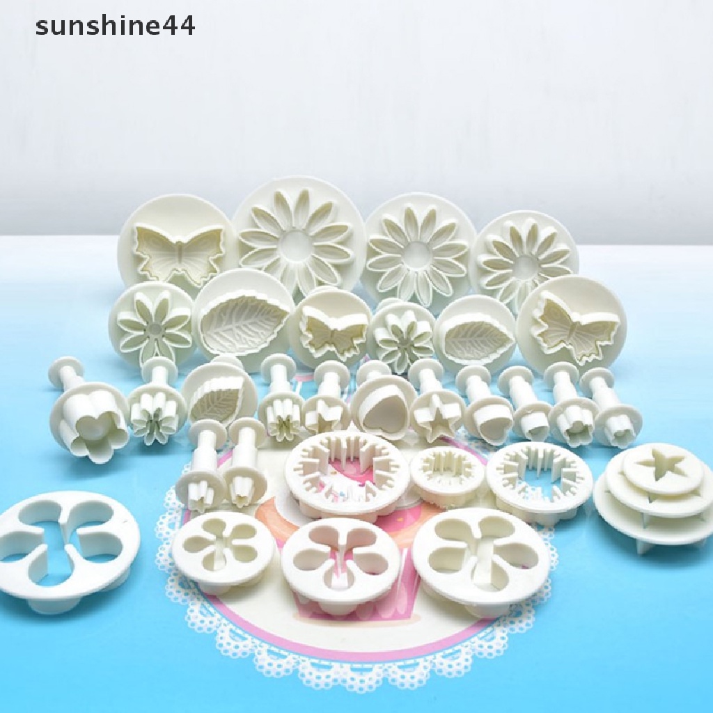 Sunshine 33PCS Cetakan Pemotong Fondant / Biskuit / Kue DIY