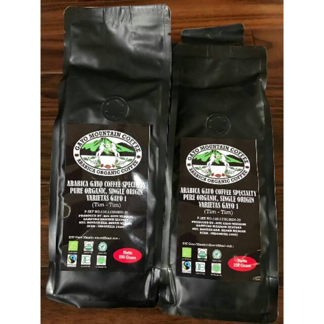 

Gayo Mountain Coffe 250 gram/Arabica Organic Coffee