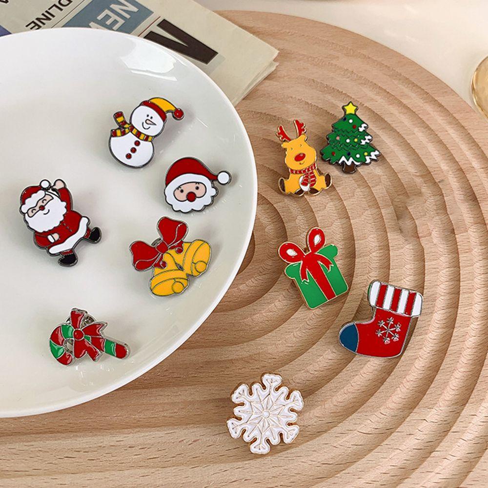 Agustina Wanita Bros Harian Desain Kartun Gingerbread Man Santa Claus Anak Laki-Laki Paduan Aksesoris Pakaian