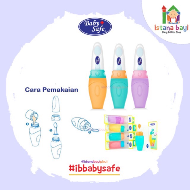 Baby Safe Bottle Spoon JP029  - Botol sendok Mpasi bayi