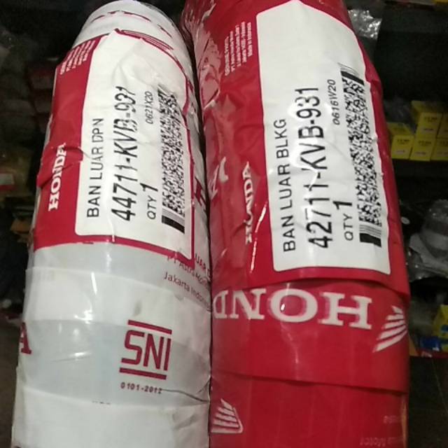 Ban luar depan + belakang 80/90-14 + 90/90-14 FEDERAL beat vario beat fi 44711 & 42711 KVB ori AHM