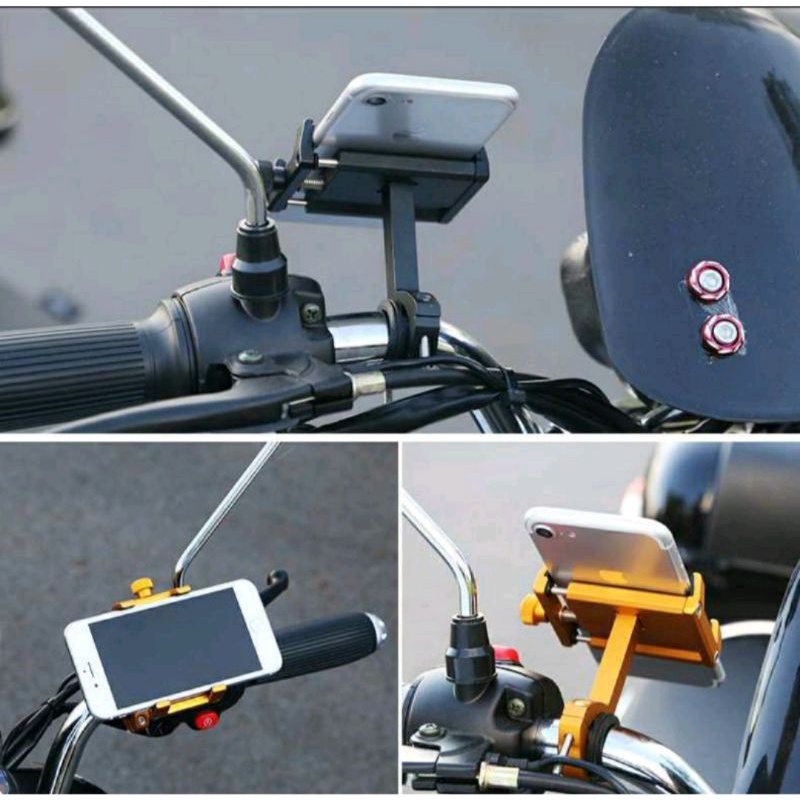 Holder Hp Gps Sepeda dan Motor Pcx Aerox Nmax Vixion Scoopy Cb150 Beat TaffSPORT