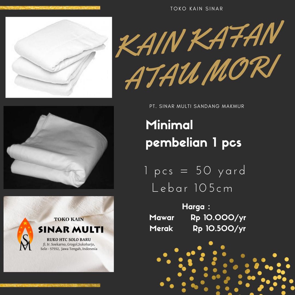 Kain Mori/Kain Kafan Premium