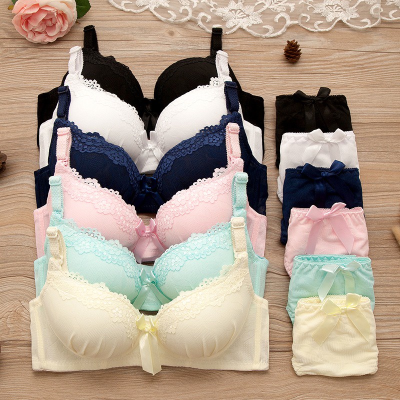 Set Bra / BH cewek wanita import korea seksi renda KR014 premium SANGAT ELEGANT dan NYAMAN DIPAKAI