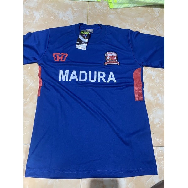 JERSEY BOLA MADURA UNITED BIRU LOKAL MURAH