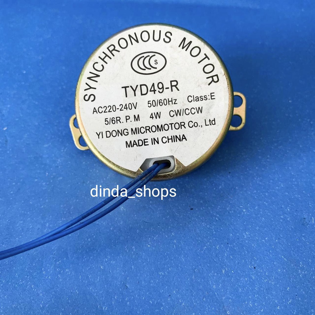 Synchronous Motor Kipas Angin Rotary Rotari Swing Dinamo Kipas 5/6 rpm