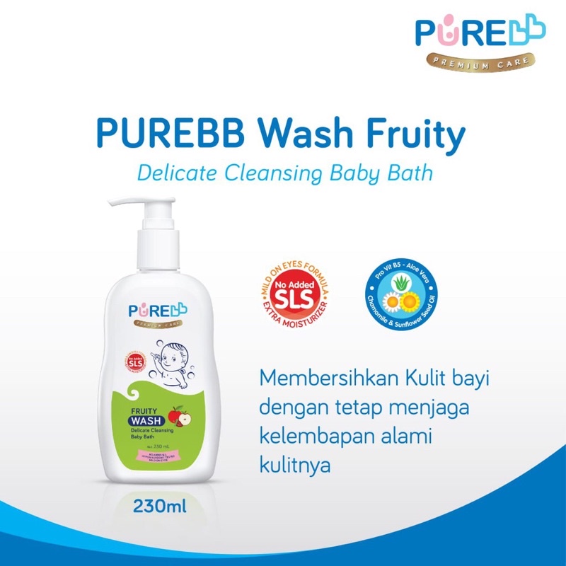 Pure Baby Wash Perlengkapan Mandi Sabun Bayi Untuk Kulit Sensitif By Lidyamomnbaby