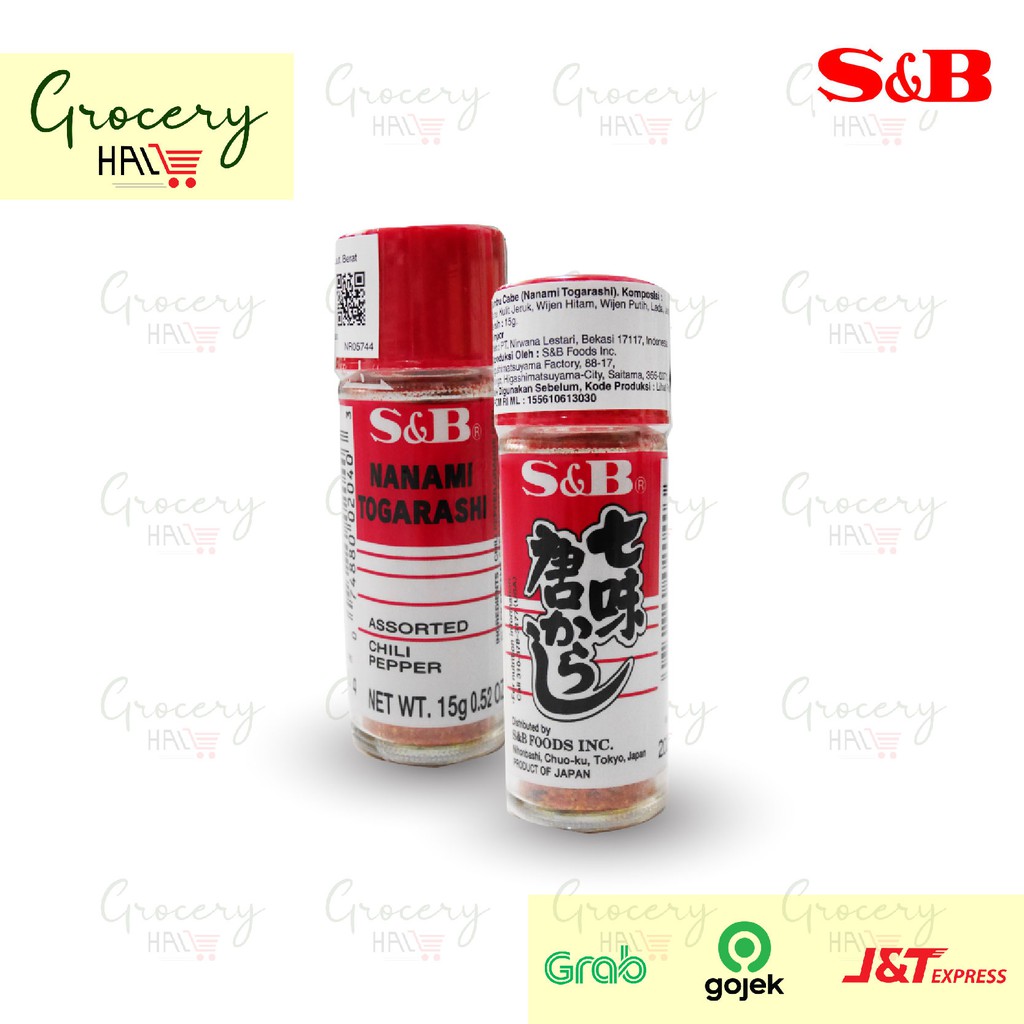 

S&B NANAMI TOGARASHI 15 GRAM ( JAPANESE CHILI PEPPER )