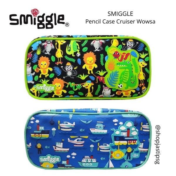 

INSTAN Smiggle Pencil Case Cruiser Wowsa Tempat Pensil Alat Tulis Hadiah Anak