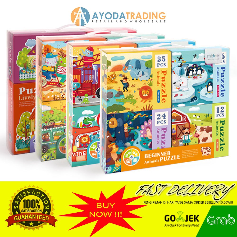 Mideer Beginner Puzzle Set Hadiah Kado