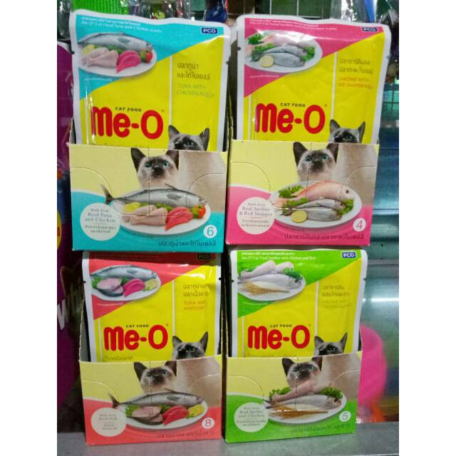 Me O Sachet Makanan Kucing Meo Kitten Adult Shopee Indonesia