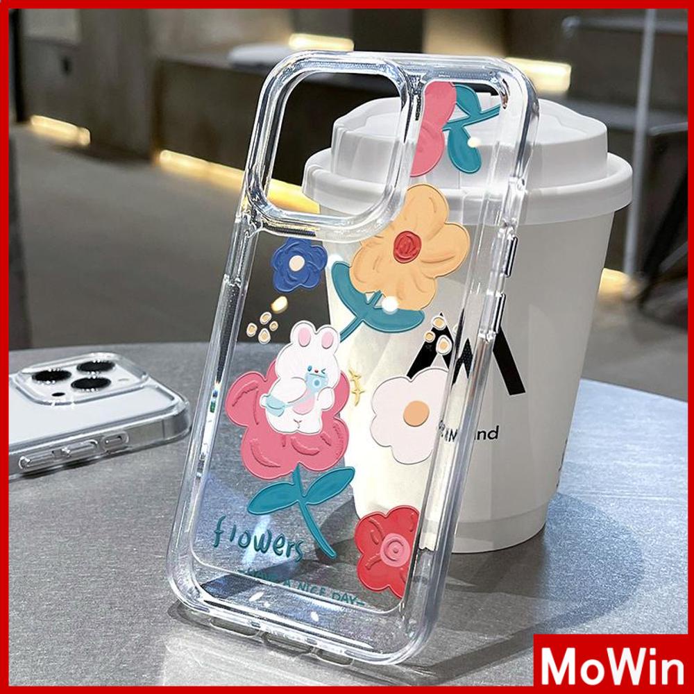 iPhone Case HD Acrylic Hard Case High Clear Metal Button Protection Camera Shockproof Painting Flowers Compatible with iPhone 14 Pro Max 14 Plus 13 Pro Max 12 Pro Max 11 XR 7Plus