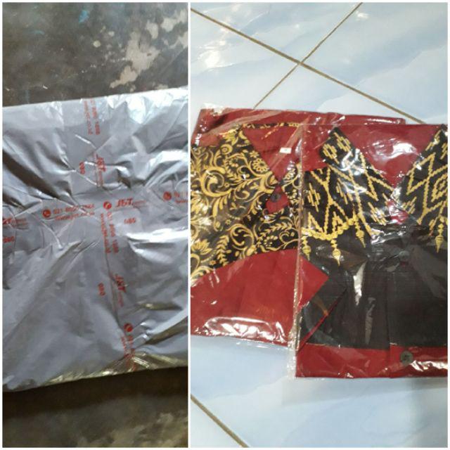 Kemeja Batik Lengan Pendek Hem Kombinasi Prodo Bahan Katun Seragam Murah Pekalongan M L Xl