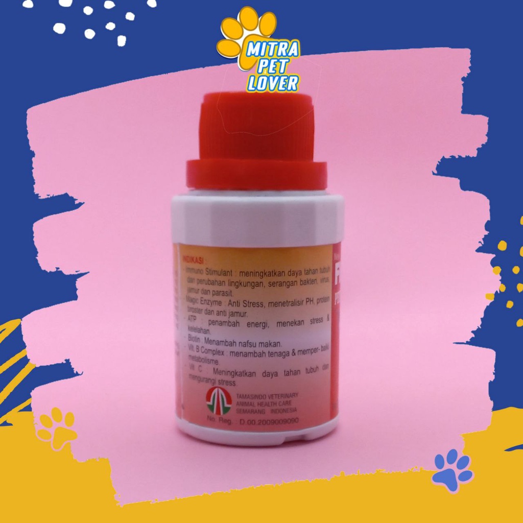 OBAT PENGUAT BENIH IKAN - FISH MAGIC 125 ML ORIGINAL - MENGUATKAN TELUR FISH MENINGKATKAN DAYA TAHAN TUBUH - ANTI STRESS - BEBAS VIRUS BAKTERI JAMUR PARASIT - ANIMAL HEALTHCARE VETERINARY TAMASINDO VITAMIN TERNAK HEWAN BINATANG PELIHARAAN MITRAPETLOVER