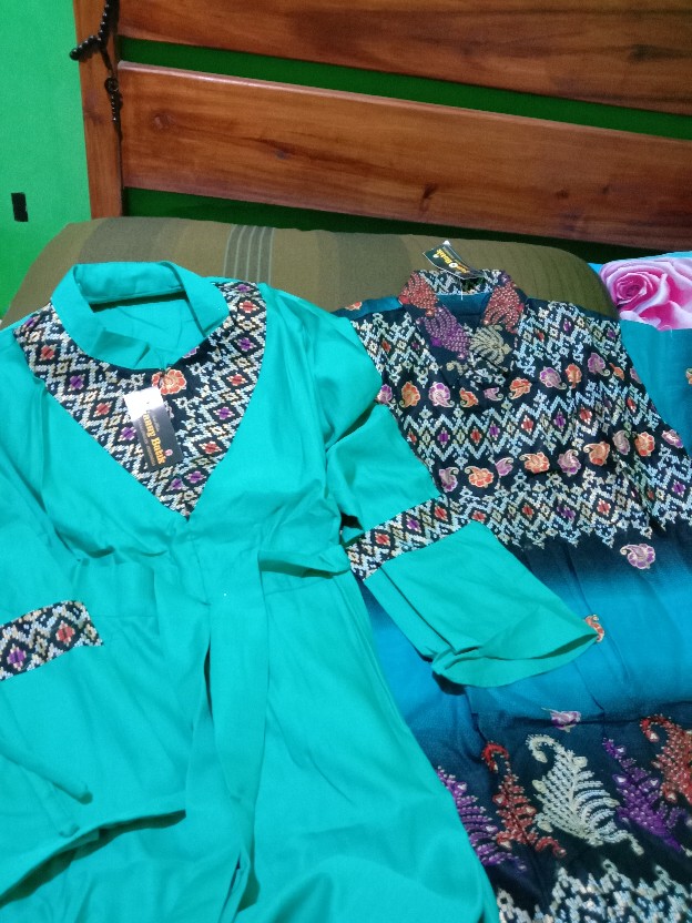 Sania Ruffle Batik Ori Gamis Balotelli Azzahra