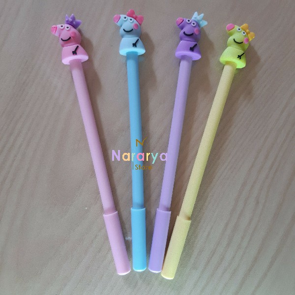 

2x Gel Pen Peppa Pig / Gel Pen Karakter / Gel Pen Lucu / Pulpen Lucu / Alat Tulis Sekolah
