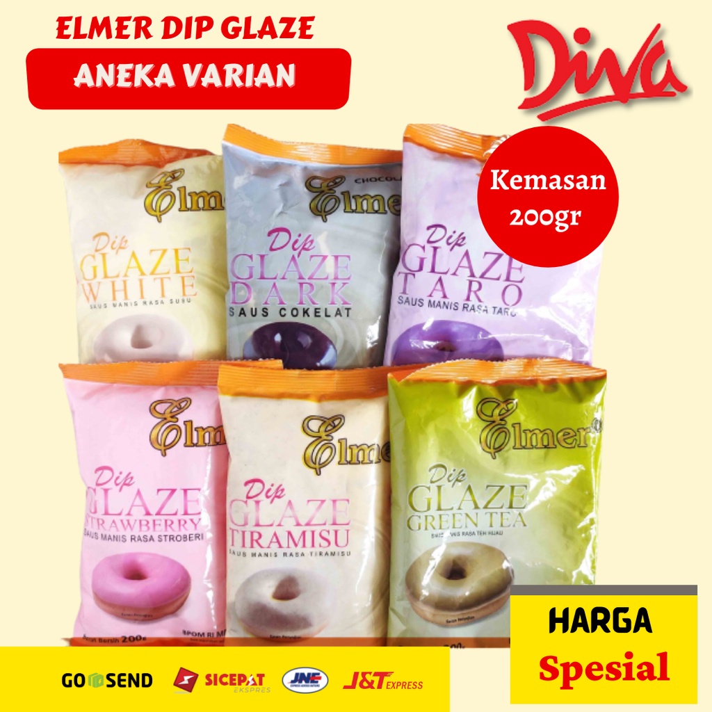 

Elmer Dip Glaze Topping Donat 200 gr