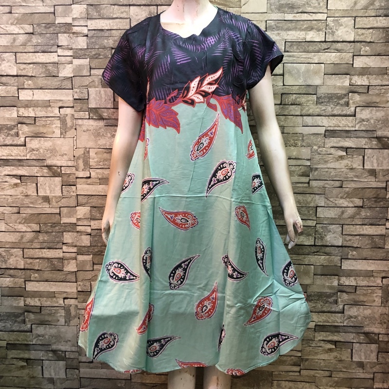 DASTER BALI MURAH MOTIF KEMBANG | BATIK AQILAH-OB 8