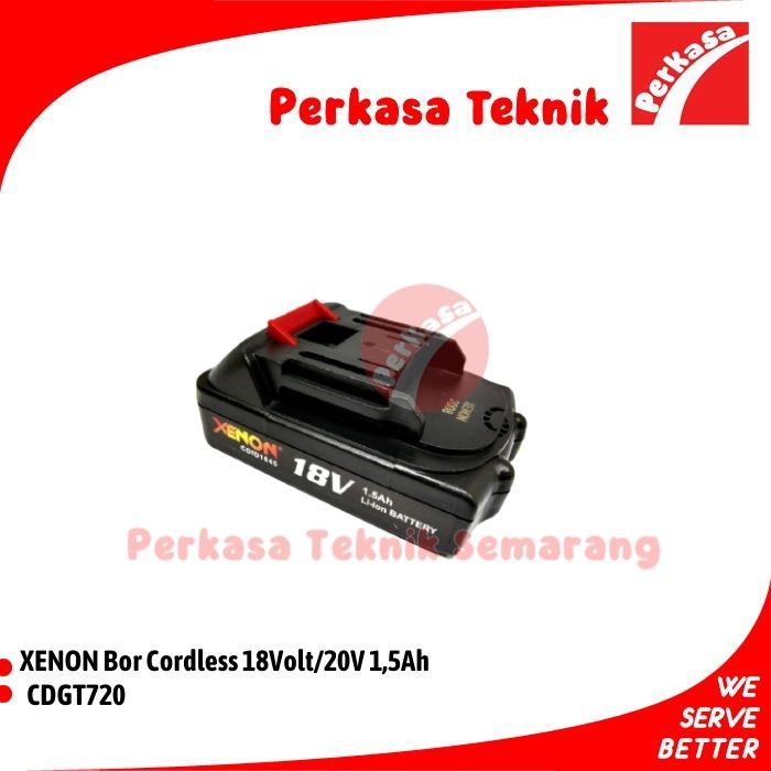 Baterai Potong Rumput CDGT720 XENON Bor Cordless 18Volt/20V 1,5Ah