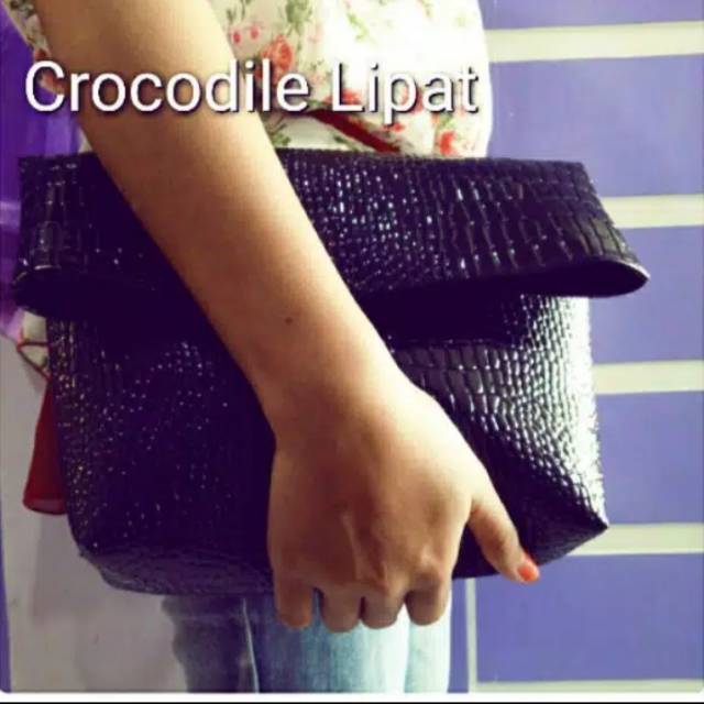 Tas crocodile lipat