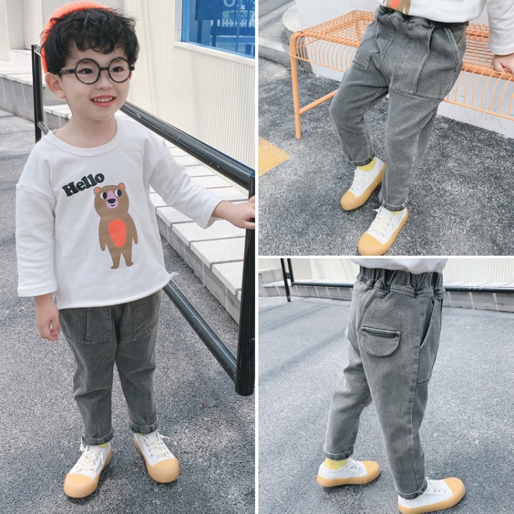 baby black ripped jeans