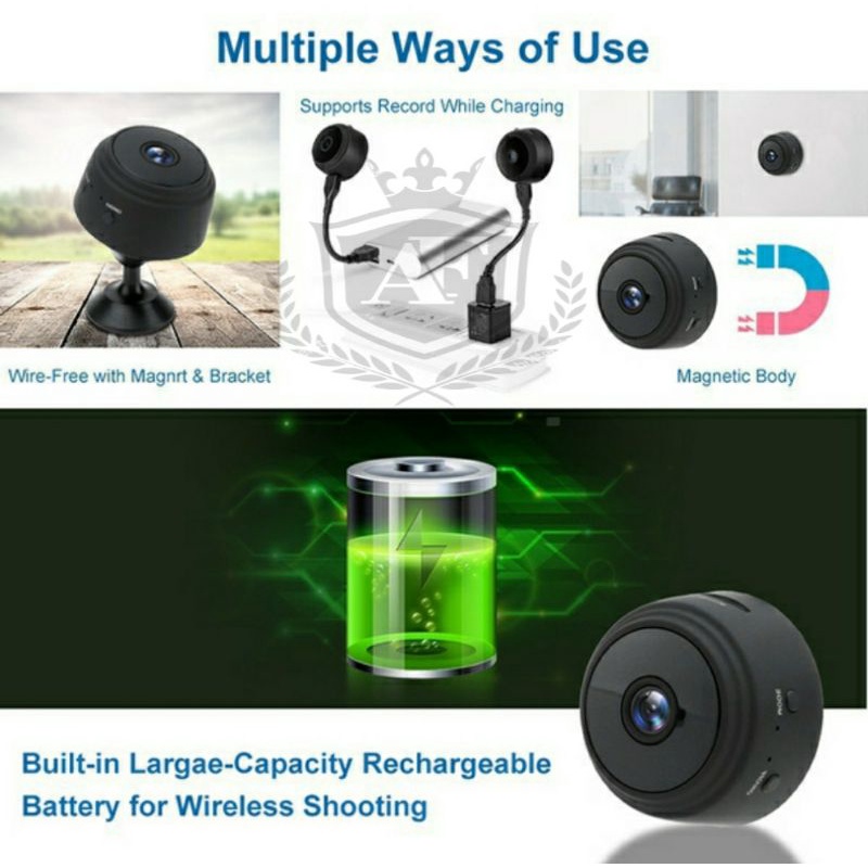 IP Cam A9 Mini Spy WiFi HD 5MP Smart CCTV Wireless Camera Pengintai