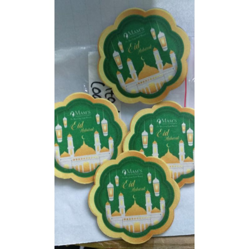 

hard tag / hardtag tebal / hiasan hampers lebaran / label idul fitri custom MIN 24 PC,KELIPATAN 12PC